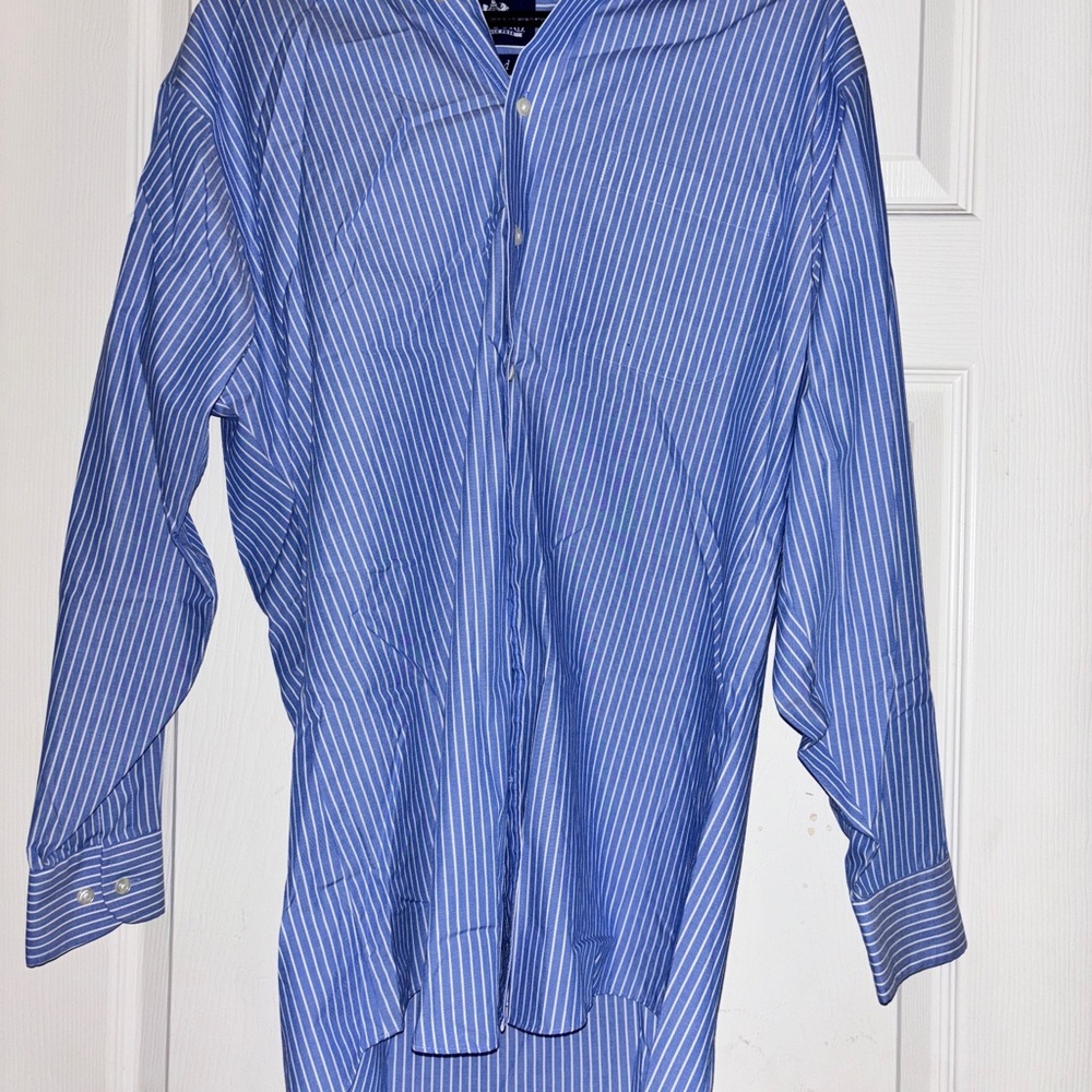Blue Striped Stafford Men's Shirt